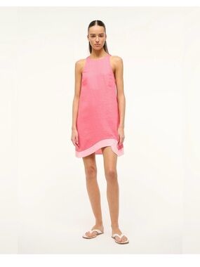 STAUD Allori Pink Dress